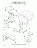 FREEZER LINER PARTS Diagram and Parts List for GI6FDRXXB00  Whirlpool Refrigerator