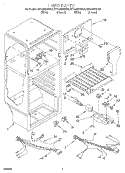 LINER, LIT/OPTIONAL Diagram and Parts List for ET14JMXGN01  Whirlpool Refrigerator