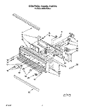 CONTROL PANEL, LITERATURE Diagram and Parts List for KEMS378XWH2  KitchenAid Wall Oven