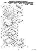 REFRIGERATOR SHELF PARTS Diagram and Parts List for KSCS23FVBL00  KitchenAid Refrigerator