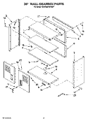 28`` WALL GEARBOX PARTS Diagram and Parts List for GAWG28KDSG01  Whirlpool Cabinet