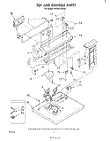 TOP AND CONSOLE , LITERATURE AND OPTIONAL Diagram and Parts List for LG7001XMW0  Whirlpool Dryer