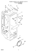 REFRIGERATOR LINER Diagram and Parts List for KSRS25IHBU02  KitchenAid Refrigerator