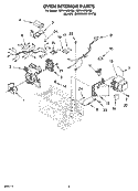 OVEN INTERIOR PARTS Diagram and Parts List for YMT4140SKQ0  Whirlpool Microwave
