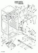 LINER PARTS Diagram and Parts List for ER8AHKXRS03  Whirlpool Refrigerator