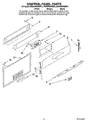 CONTROL PANEL PARTS Diagram and Parts List for MGRH865QDB12  Maytag Range