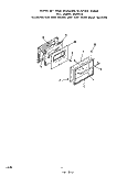 OVEN DOOR Diagram and Parts List for 2326W0A  Roper Range