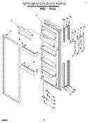 REFRIGERATOR DOOR Diagram and Parts List for TS22AWXDW00  Whirlpool Refrigerator
