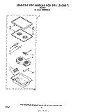 Part Location Diagram of 242887 Whirlpool Smooth Top Module, Complete