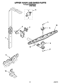 UPPER WASH AND RINSE PARTS Diagram and Parts List for KUDS02FSPA3  KitchenAid Dishwasher