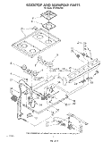 COOKTOP AND MANIFOLD , LITERATURE AND OPTIONAL Diagram and Parts List for SF315EERW1  Whirlpool Range