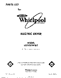 SECTION Diagram and Parts List for LE5530XKW2  Whirlpool Dryer