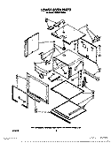 LOWER OVEN, OPTIONAL Diagram and Parts List for KEBS277WBL2  KitchenAid Wall Oven