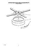 LOWER WASHARM AND STRAINER Diagram and Parts List for KUDI22GT2  KitchenAid Dishwasher