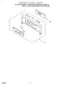 CONTROL PANEL Diagram and Parts List for RBS305PDT9  Whirlpool Wall Oven