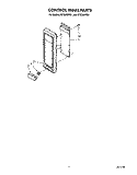 CONTROL PANEL Diagram and Parts List for MT6900XW1  Whirlpool Microwave