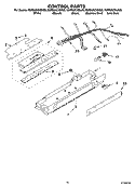 CONTROL PARTS Diagram and Parts List for KSRS25CNLK00  KitchenAid Refrigerator