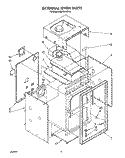 EXTERNAL OVEN Diagram and Parts List for SB130PER3  Whirlpool Range