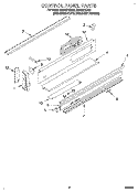 CONTROL PANEL Diagram and Parts List for RS675PXBH0  Whirlpool Range