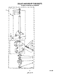 BRAKE AND DRIVE TUBE Diagram and Parts List for LA5705XTG0  Whirlpool Washer