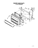 FREEZER DOOR Diagram and Parts List for RT20AKXWW01  Roper Refrigerator