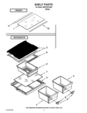 SHELF PARTS Diagram and Parts List for I8RXCGFXQ02  Inglis Refrigerator