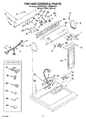 SECTION Diagram and Parts List for GEW9878JQ1  Whirlpool Dryer