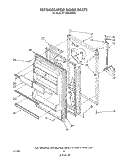 REFRIGERATOR DOOR, LIT/OPTIONAL Diagram and Parts List for ET18PKXSW0B  Whirlpool Refrigerator