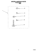 MISCELLANEOUS  PARTS, OPTIONAL PARTS (NOT INCLUDED) Diagram and Parts List for IP43001  Inglis Washer