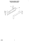 BACKGUARD Diagram and Parts List for FGP300BW0  Roper Range