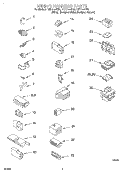 WIRING HARNESS Diagram and Parts List for LXR7144EW0  Whirlpool Washer