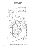 CABINET Diagram and Parts List for 9CFA2000W6  Whirlpool Washer