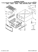 CABINET PARTS Diagram and Parts List for WHP1500ST1  Whirlpool Laundry Accessories