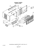 CABINET Diagram and Parts List for AR1200XW1  Whirlpool Air Conditioner