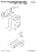 DOOR AND PANEL PARTS Diagram and Parts List for KUDU03FTBL3  KitchenAid Dishwasher