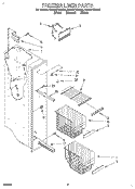 FREEZER LINER Diagram and Parts List for ED22DFXBB00  Whirlpool Refrigerator