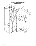 REFRIGERATOR LINER Diagram and Parts List for KSSS48DYW00  KitchenAid Refrigerator