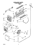 ICEMAKER, OPTIONAL Diagram and Parts List for SS22AEXHW00  Whirlpool Refrigerator