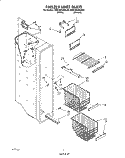 FREEZER LINER Diagram and Parts List for 3ED22DQXAW00  Whirlpool Refrigerator