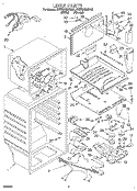 LINER Diagram and Parts List for 4YET21DKDN01  Whirlpool Refrigerator