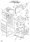 LINER Diagram and Parts List for ET18TMXDW00  Whirlpool Refrigerator