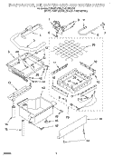 EVAPORATOR, ICE CUTTER GRID AND WATER Diagram and Parts List for KUIS155HPB0  KitchenAid Ice Maker