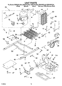 UNIT Diagram and Parts List for GS2SHGXLQ00  Whirlpool Refrigerator