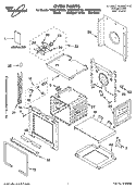 OVEN PARTS Diagram and Parts List for YRBS275PDQ8  Whirlpool Wall Oven