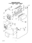 ICEMAKER, OPTIONAL Diagram and Parts List for ET8BPMXKT00  Whirlpool Refrigerator