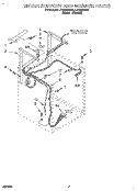 DRYER SUPPORT AND WASHER Diagram and Parts List for LTG5243BW1  Whirlpool Washer Dryer Combo