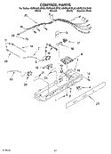 CONTROL PARTS, PARTS NOT ILLUSTRATED Diagram and Parts List for KSRK22XLBT00  KitchenAid Refrigerator
