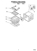 INTERNAL OVEN PARTS Diagram and Parts List for YGSC278PJQ2  Whirlpool Microwave Oven Combo