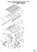 COMPARTMENT SEPARATOR Diagram and Parts List for ET22PKXBW00  Whirlpool Refrigerator