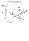 UPPER WASH AND RINSE Diagram and Parts List for KUDI24SEWH1  KitchenAid Dishwasher